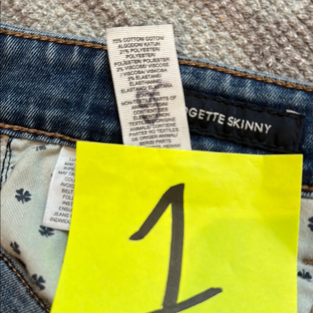 LUCKY ๐ BRAND SKINNY JEANS 2 PAIR SZ 6/28 - Picture 14 of 14